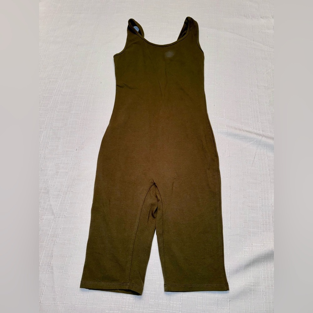 Image Nation green bike short jumpsuit unitard small